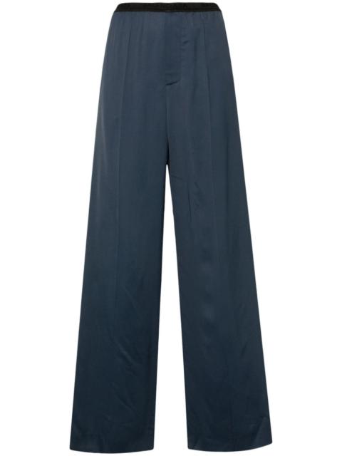 logo-waistband straight-leg pants