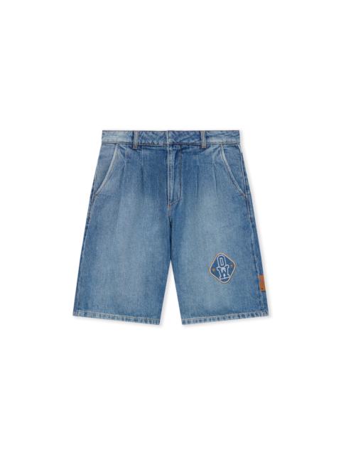 Royal Patch Denim Bermuda Shorts