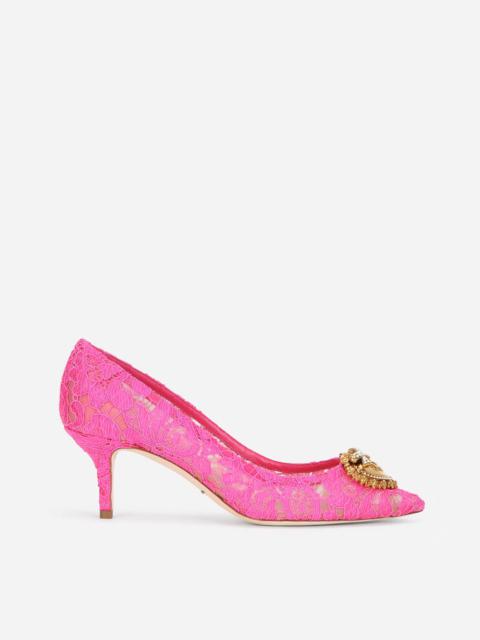 Taormina lace pumps with Devotion heart