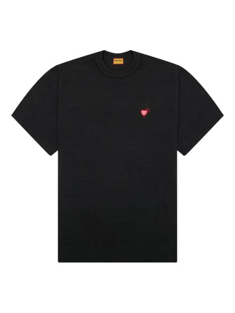 tiger-print heart-logo T-shirt