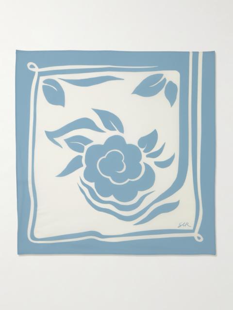 Lilou Printed Silk Halterneck Top