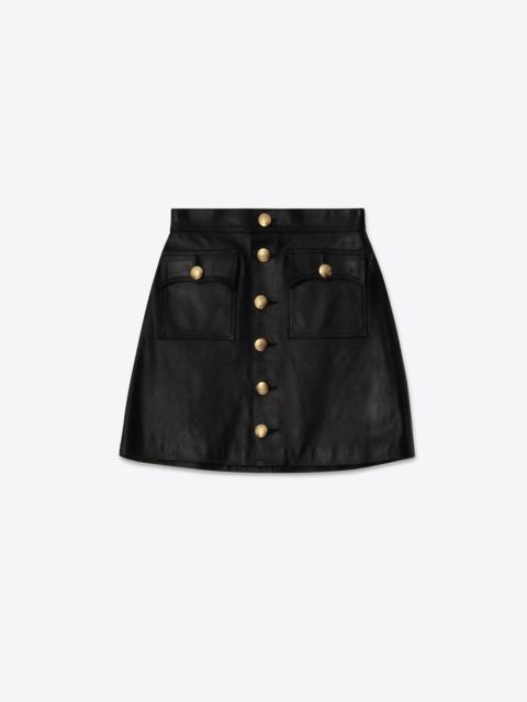 LEATHER SKIRT 74 BLACK