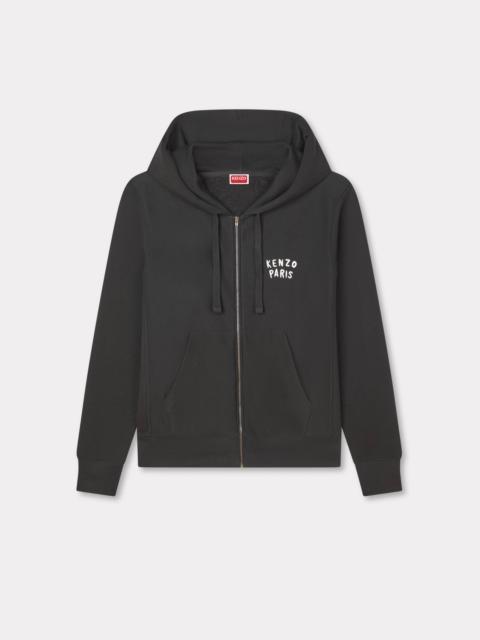 'KENZO Boke Heart' embroidered zip up hoodie in cotton