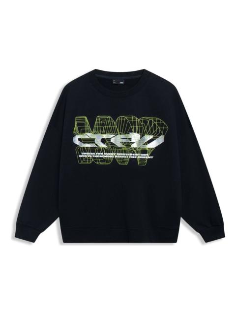 Li-Ning Counterflow Graphic Sweatshirt 'Black' AWDT529-1