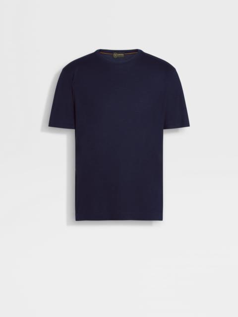 NAVY BLUE VELLUS AUREUM T-SHIRT