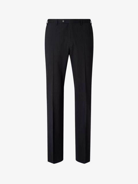 Blue stretch wool trousers