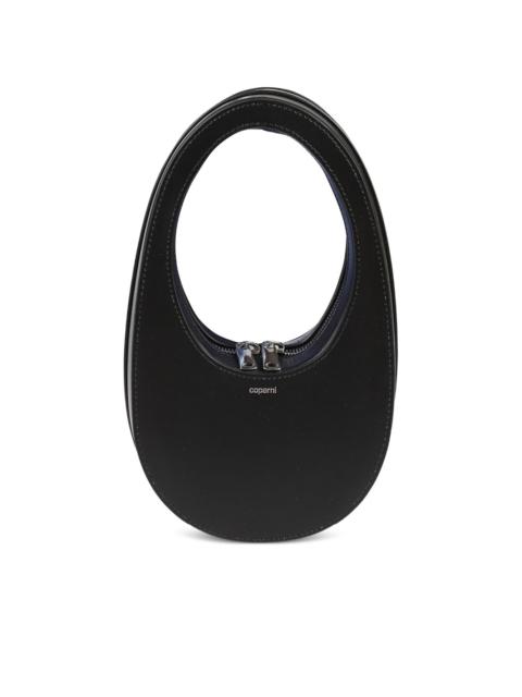 Swipe zip-top shoulder bag