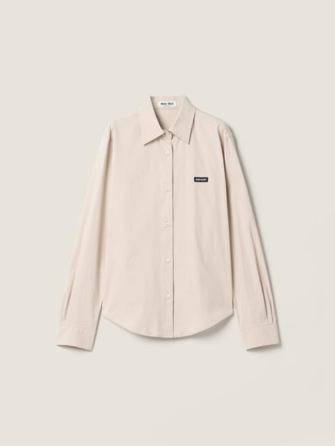Stretch poplin shirt