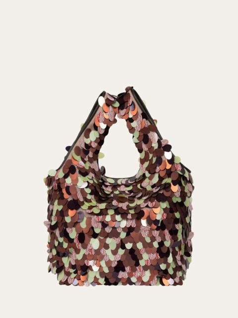 Marche Small Paillette Shopper Tote Bag