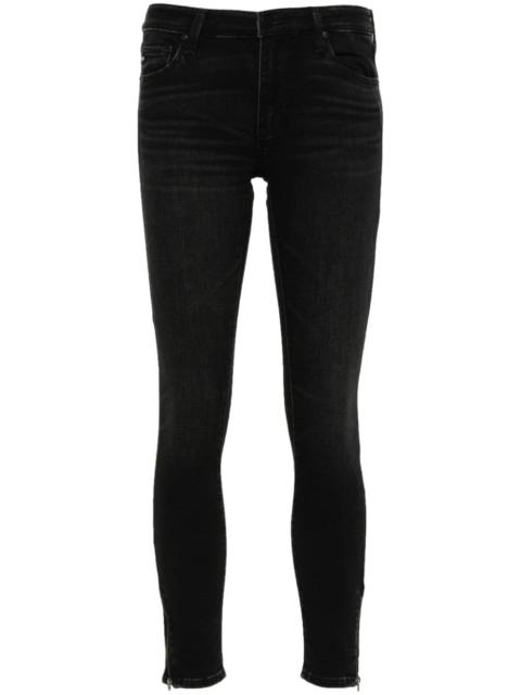 mid-rise skinny jeans