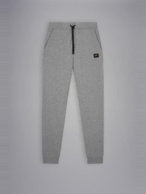 COTTON SWEATPANTS WITH ICONIC BADGE