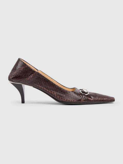 Women's Vittoria python pump