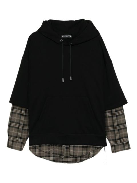 graphic-embroidered hoodie