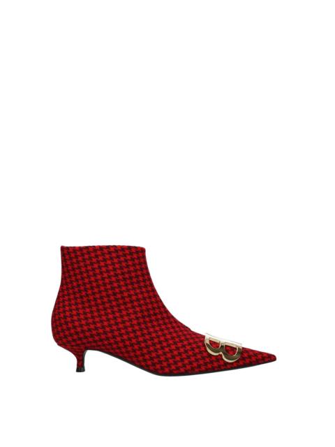 Ankle boots Fabric Red