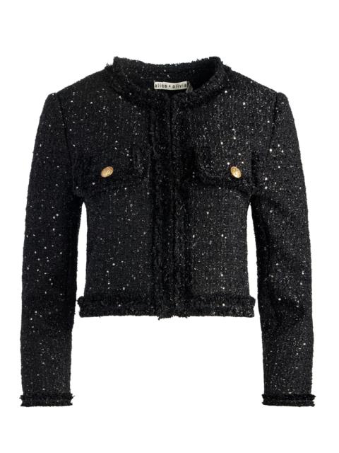 DUMONT EMBELLISHED TWEED JACKET