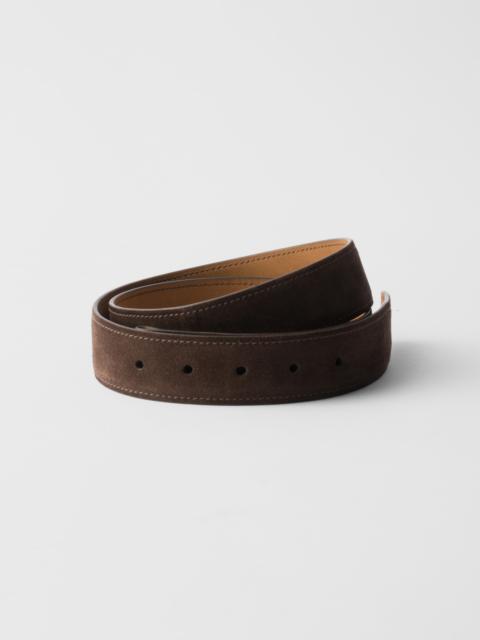 Suede belt strap