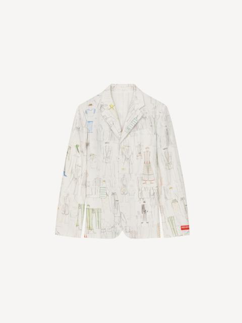 'KENZO Sketch' belted jacket