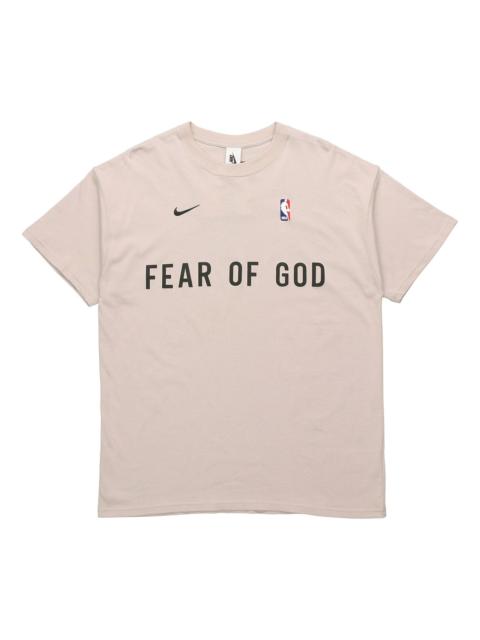 Nike x Fear of God x NBA Crossover Alphabet Printing Round Neck Short Sleeve CU4699-140