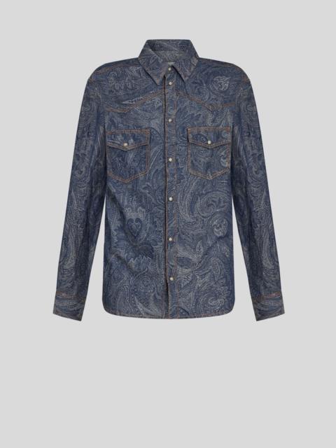 PAISLEY DENIM SHIRT