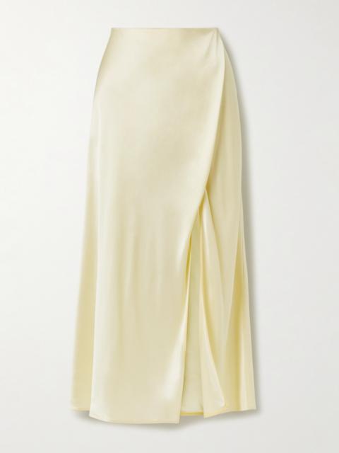 Demi Satin Midi Skirt