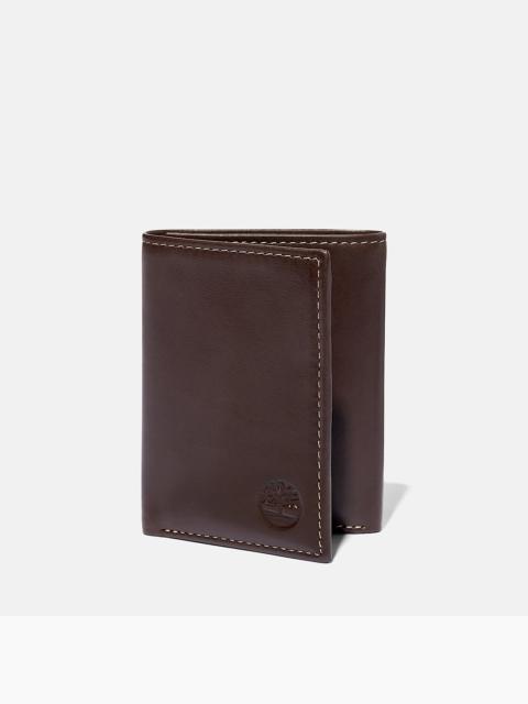 Men's Smooth Leather Trifold Wallet