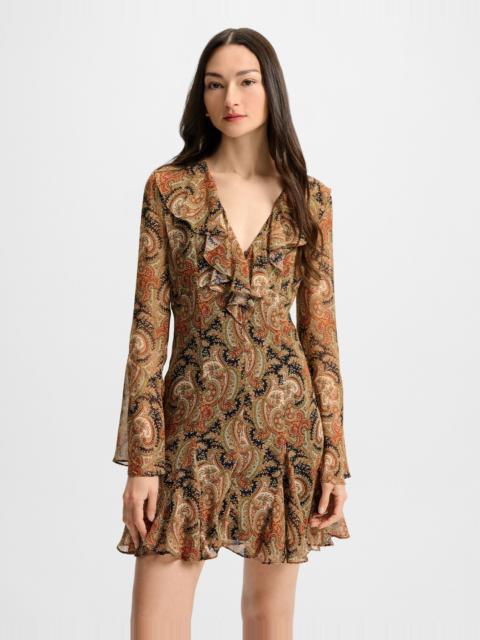 ADRIENNE SILK MINI DRESS