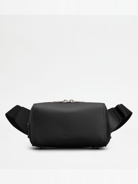 CROSSBODY BAG IN LEATHER MINI - BLACK