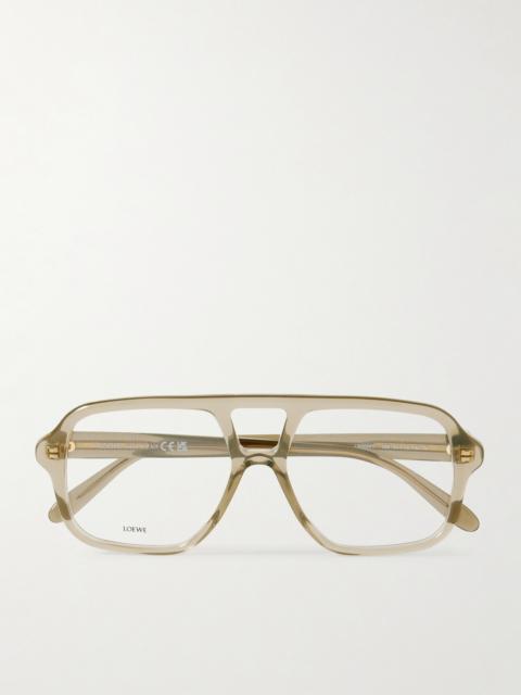 Aviator-style Acetate Optical Glasses