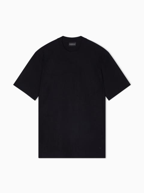 JERSEY JACQUARD T-SHIRT WITH ALL-OVER MOTIF