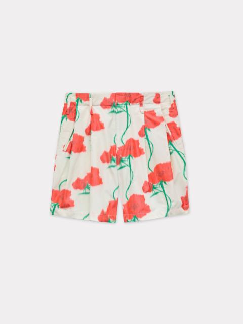 'KENZO Archive Rose' tailored shorts in technical taffeta