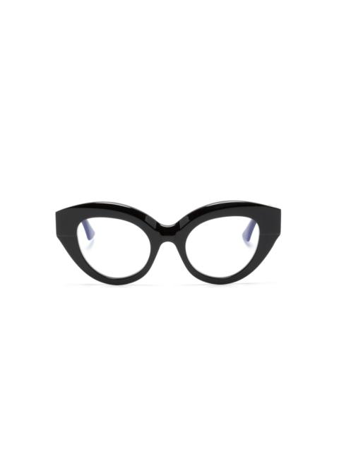 K35 cat eye-frame glasses