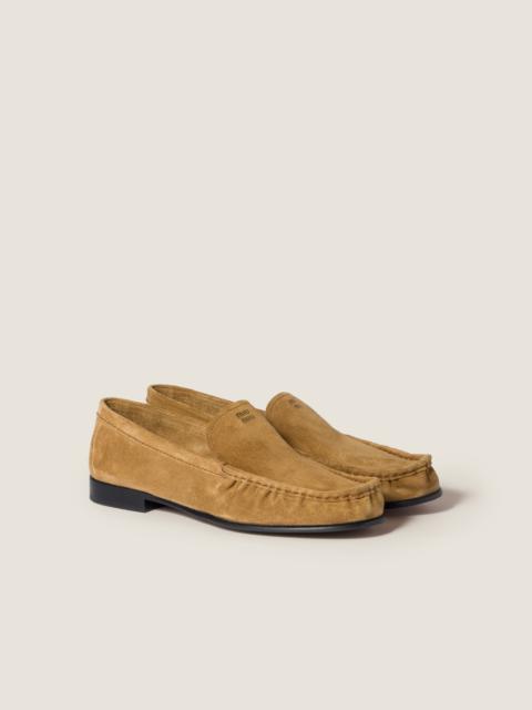 Suede loafers