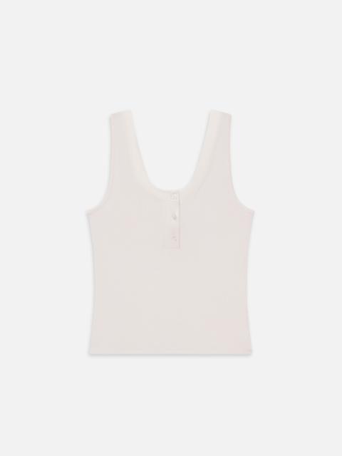 The Satin Trim Tank in Alabaster