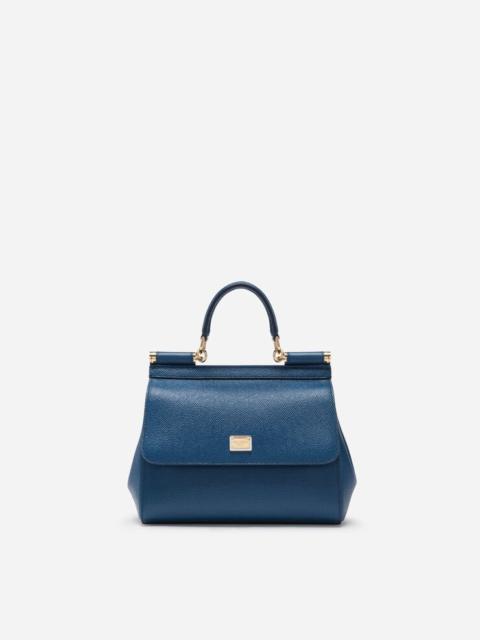 Small dauphine leather Sicily bag