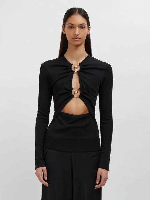 Orbit Ruched Long Sleeve Top