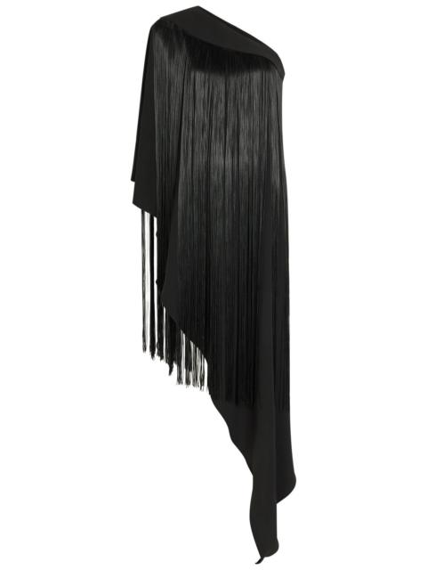 The New Arrivals Ilkyaz Ozel Angelica Fringed Woven Maxi Dress