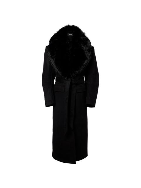 faux-fur-collar coat