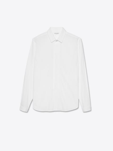 small bib shirt in cotton poplin
