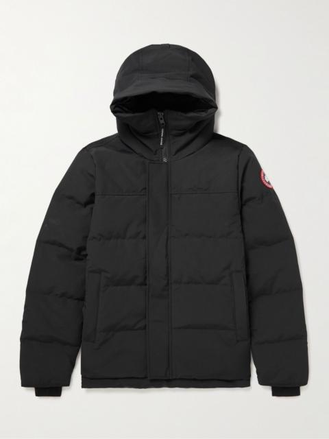 Macmillan Logo-Appliquéd Quilted Shell Hooded Down Parka Black