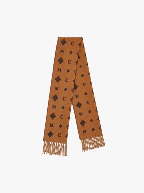 Bicolor Monogram Jacquard Stole