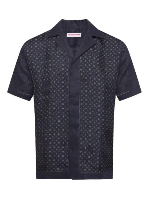 Maitan geometric-print shirt
