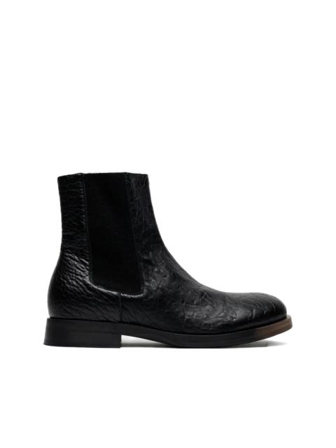 textured chelsea boots