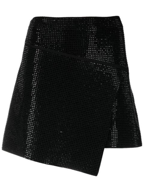 crystal-embellished mini skirt
