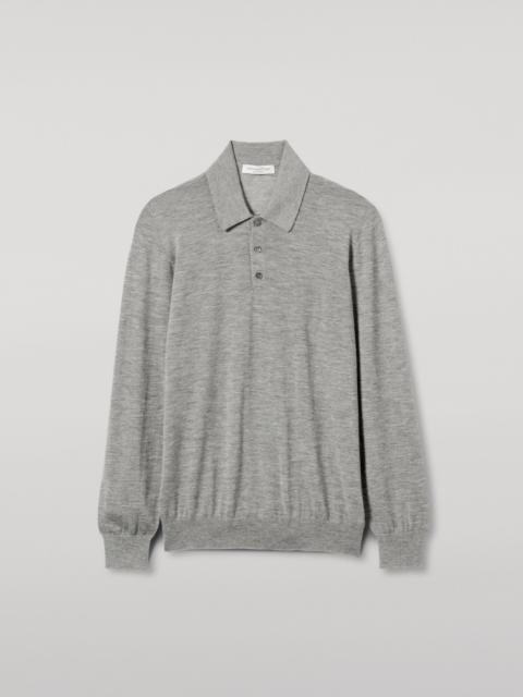 Fin Grey Cashmere Polo Shirt