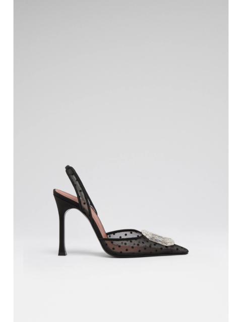 CAMELIA SLING 105 BLACK POLKA-DOT LACE