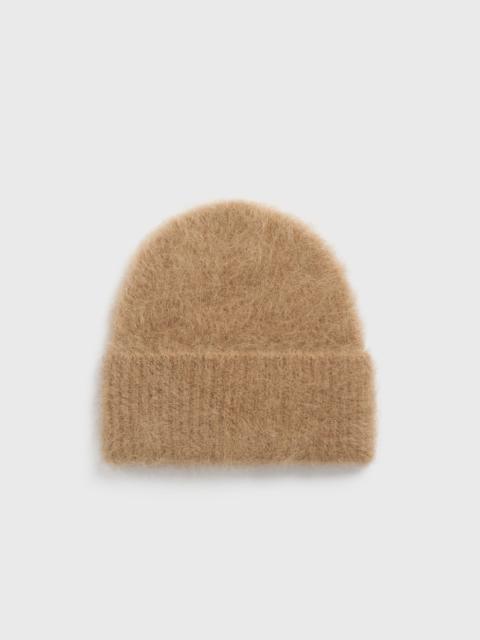 Alpaca knit beanie camel melange