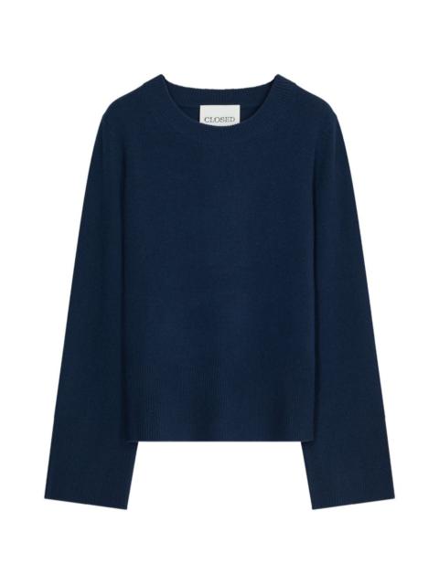 long-sleeve crew-neck sweater