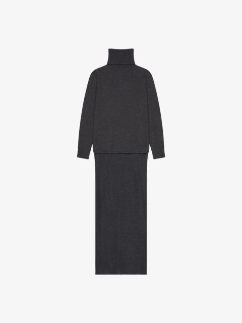 SWEATER IN CASHMERE WITH TRAIN