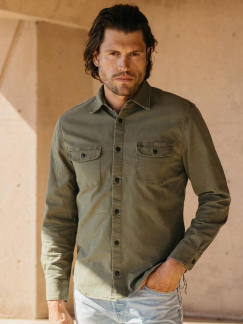 The Brace Stretch Oxford - Pigment Dark Green