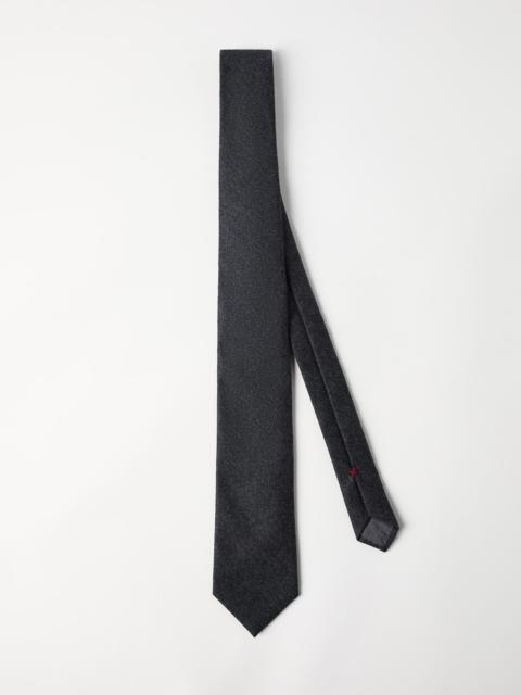 Virgin wool flannel tie
